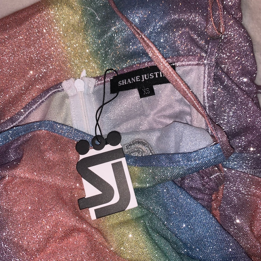 Shane Justin Rainbow Diamond Dress - Picture 10 of 12